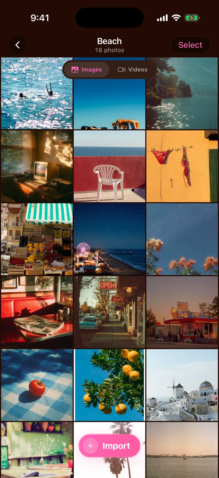 Mavaul Beach folder screen